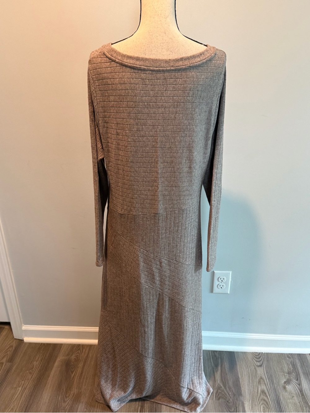 Soft Surroundings Clio Maxi Dress Ribbed Long Sleeve Women’s size XL - Picture 5 of 8